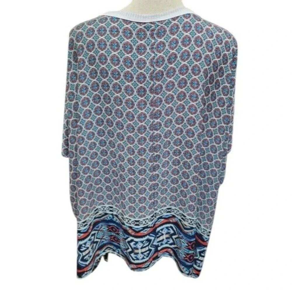 Bobeau Boho Top Size Medium Artsy Oversized - Picture 4 of 8